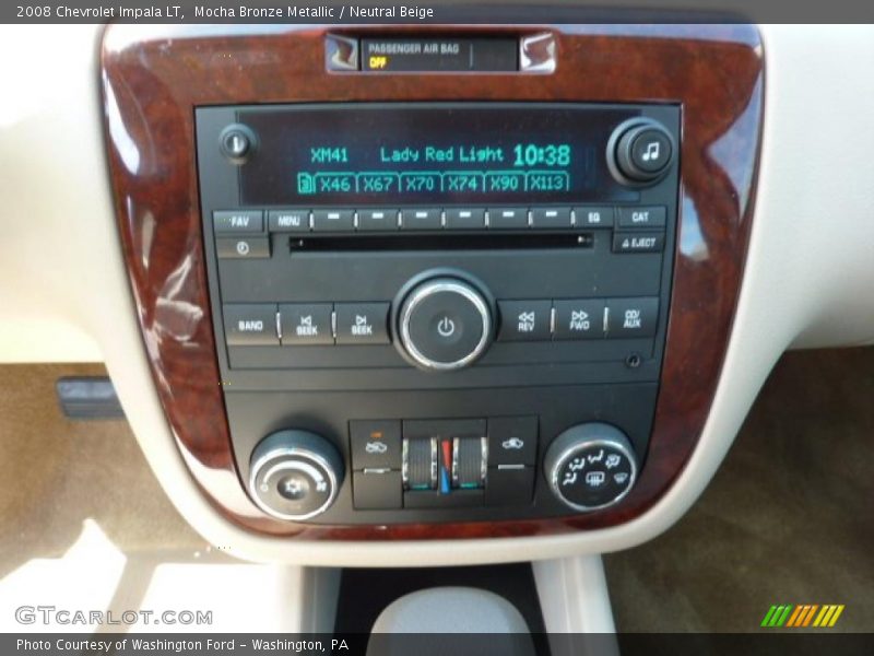 Mocha Bronze Metallic / Neutral Beige 2008 Chevrolet Impala LT