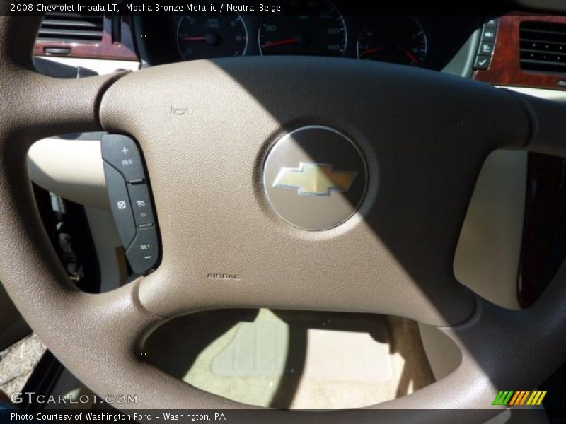 Mocha Bronze Metallic / Neutral Beige 2008 Chevrolet Impala LT