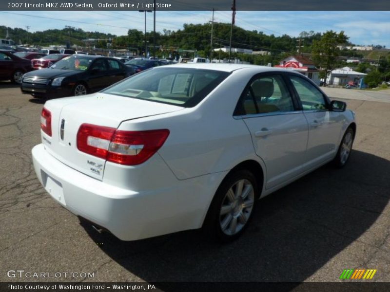 Oxford White / Light Stone 2007 Lincoln MKZ AWD Sedan