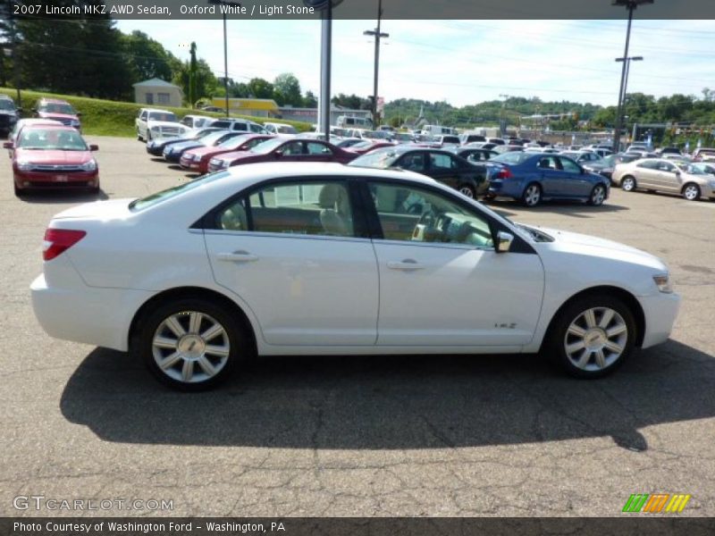 Oxford White / Light Stone 2007 Lincoln MKZ AWD Sedan