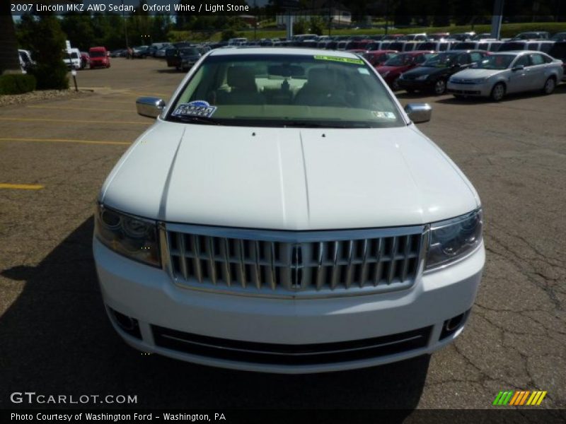 Oxford White / Light Stone 2007 Lincoln MKZ AWD Sedan