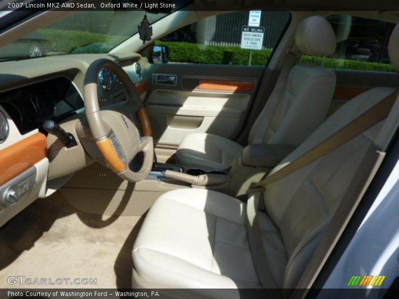 Oxford White / Light Stone 2007 Lincoln MKZ AWD Sedan