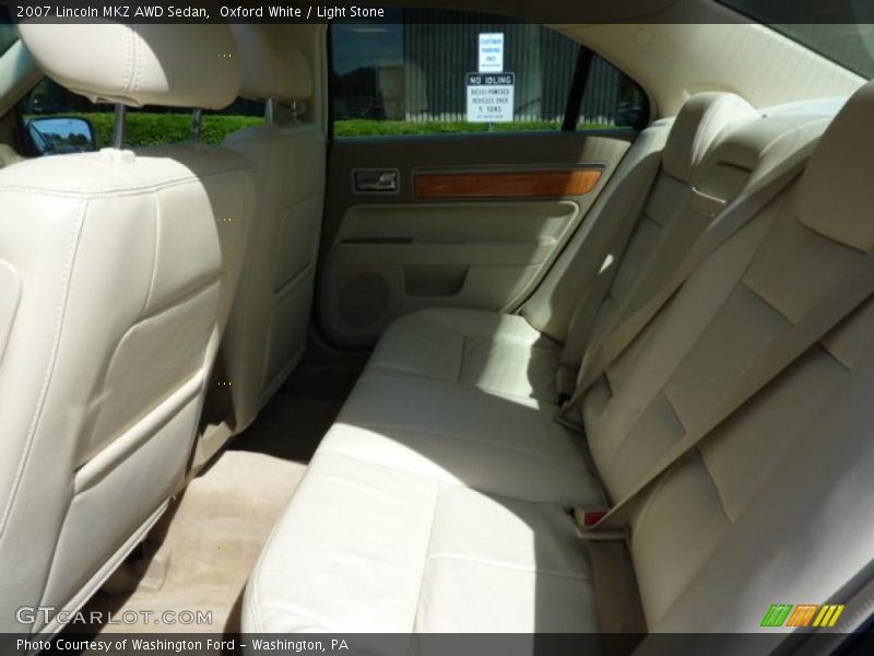 Oxford White / Light Stone 2007 Lincoln MKZ AWD Sedan