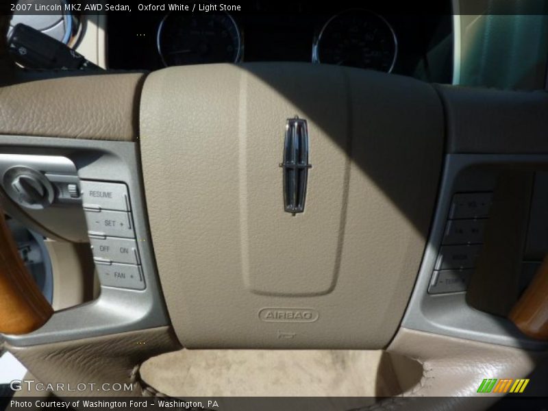 Oxford White / Light Stone 2007 Lincoln MKZ AWD Sedan