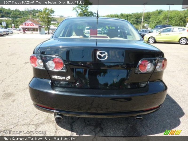 Onyx Black / Beige 2007 Mazda MAZDA6 i Touring Sedan