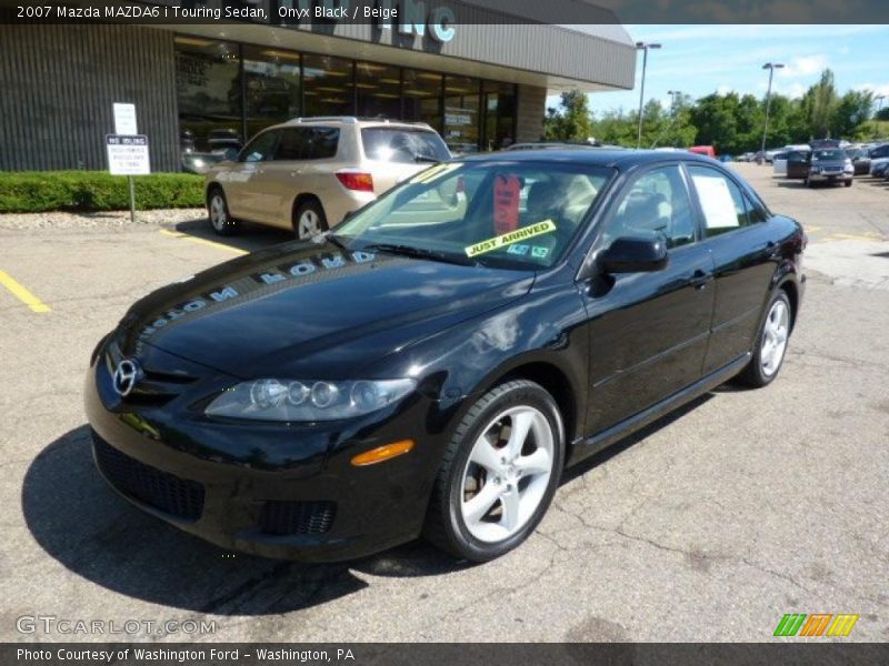 Onyx Black / Beige 2007 Mazda MAZDA6 i Touring Sedan