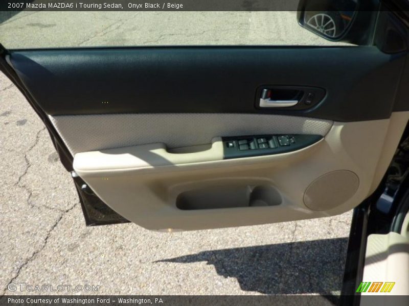 Onyx Black / Beige 2007 Mazda MAZDA6 i Touring Sedan