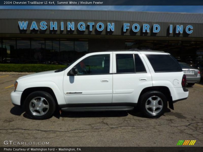 Summit White / Medium Pewter 2004 Chevrolet TrailBlazer LS 4x4