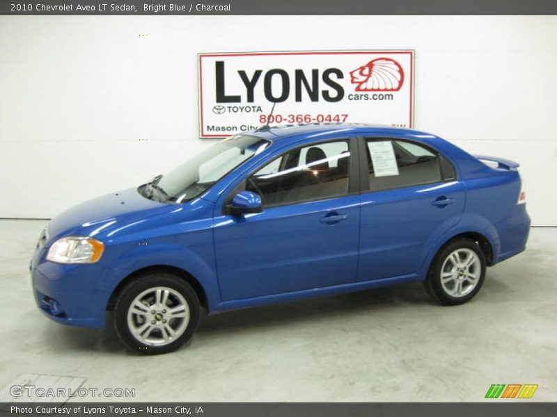 Bright Blue / Charcoal 2010 Chevrolet Aveo LT Sedan