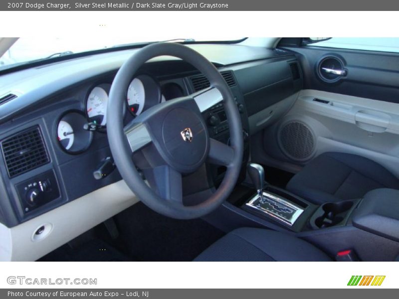 Silver Steel Metallic / Dark Slate Gray/Light Graystone 2007 Dodge Charger