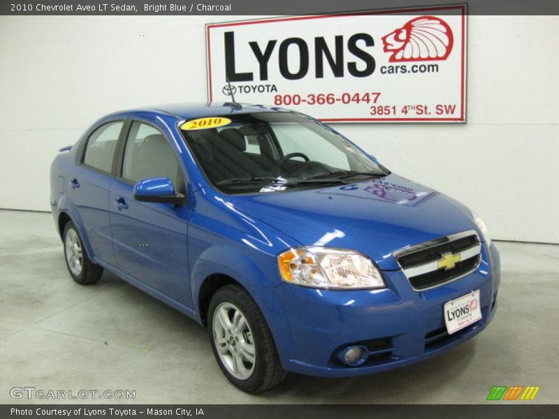 Bright Blue / Charcoal 2010 Chevrolet Aveo LT Sedan