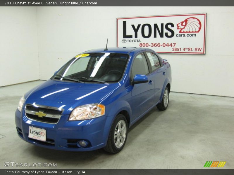 Bright Blue / Charcoal 2010 Chevrolet Aveo LT Sedan