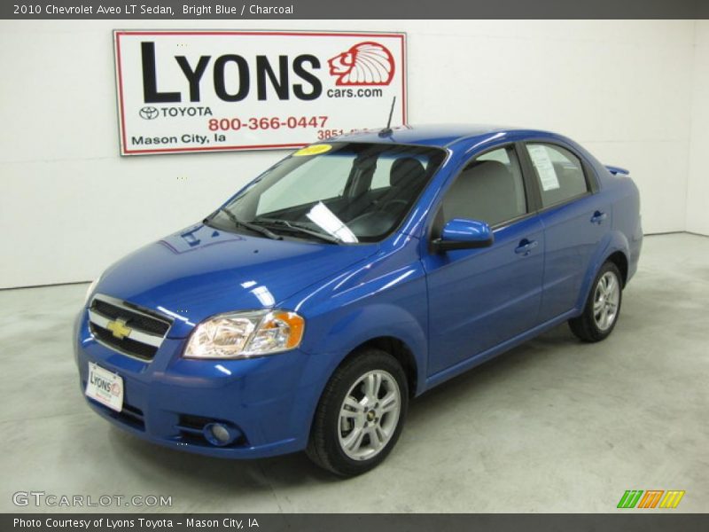 Bright Blue / Charcoal 2010 Chevrolet Aveo LT Sedan