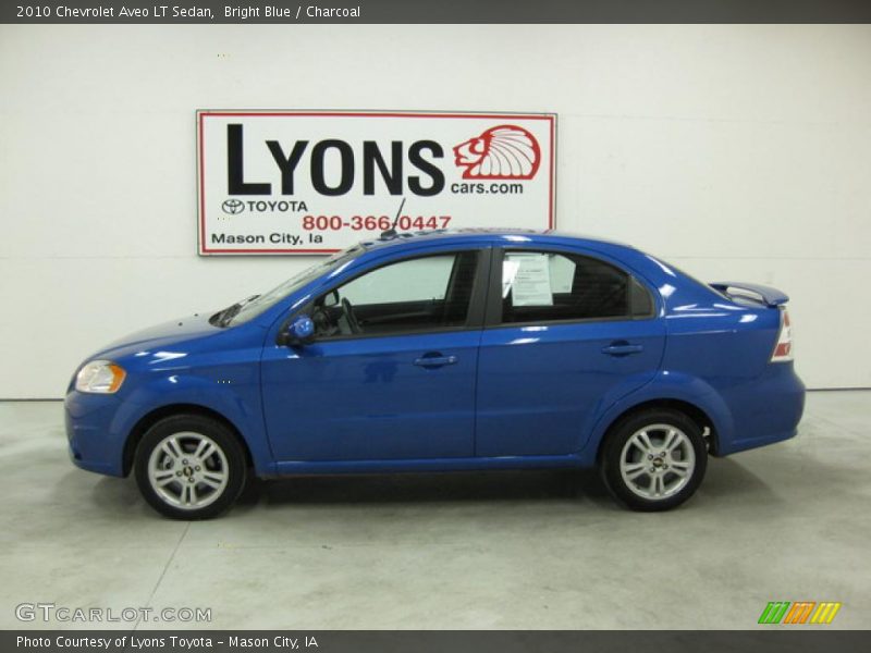 Bright Blue / Charcoal 2010 Chevrolet Aveo LT Sedan