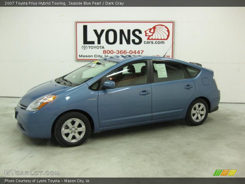 Seaside Blue Pearl / Dark Gray 2007 Toyota Prius Hybrid Touring