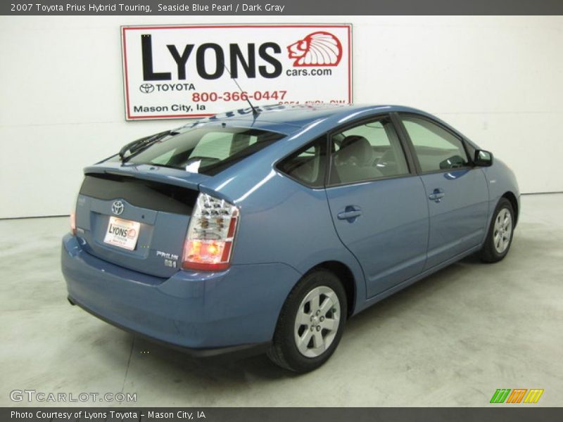 Seaside Blue Pearl / Dark Gray 2007 Toyota Prius Hybrid Touring