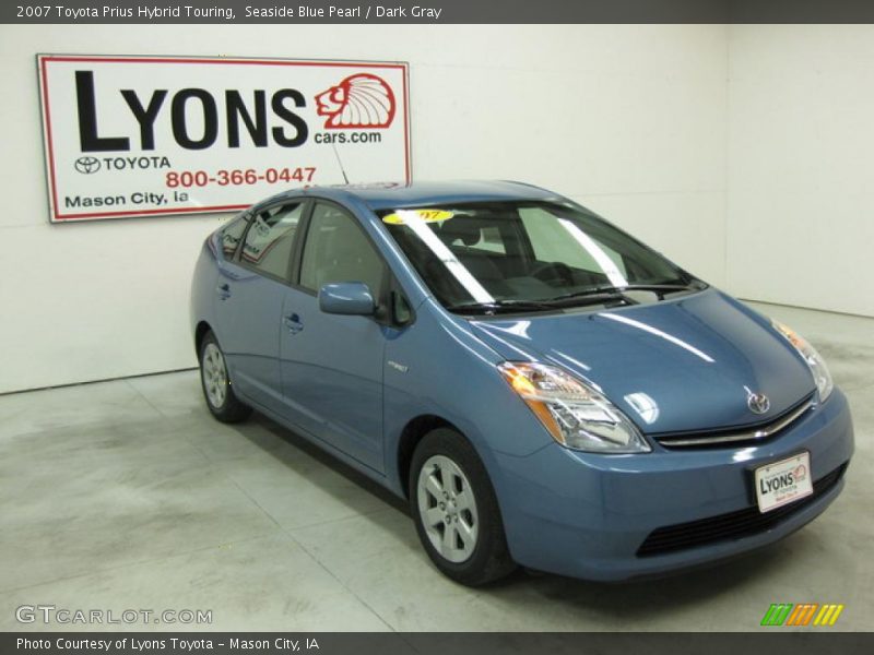 Seaside Blue Pearl / Dark Gray 2007 Toyota Prius Hybrid Touring