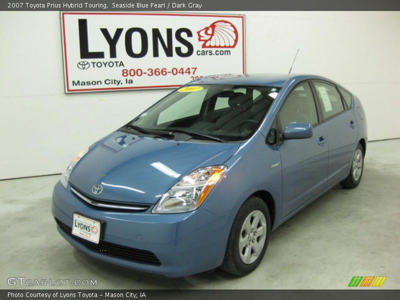 Seaside Blue Pearl / Dark Gray 2007 Toyota Prius Hybrid Touring