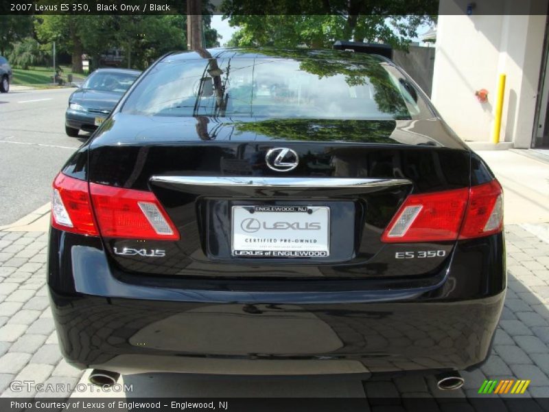 Black Onyx / Black 2007 Lexus ES 350