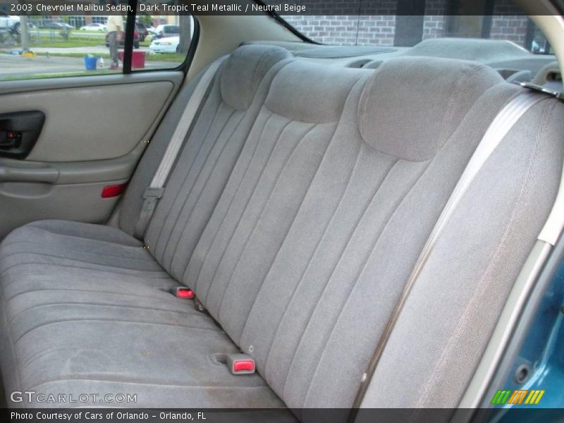 Dark Tropic Teal Metallic / Neutral Beige 2003 Chevrolet Malibu Sedan