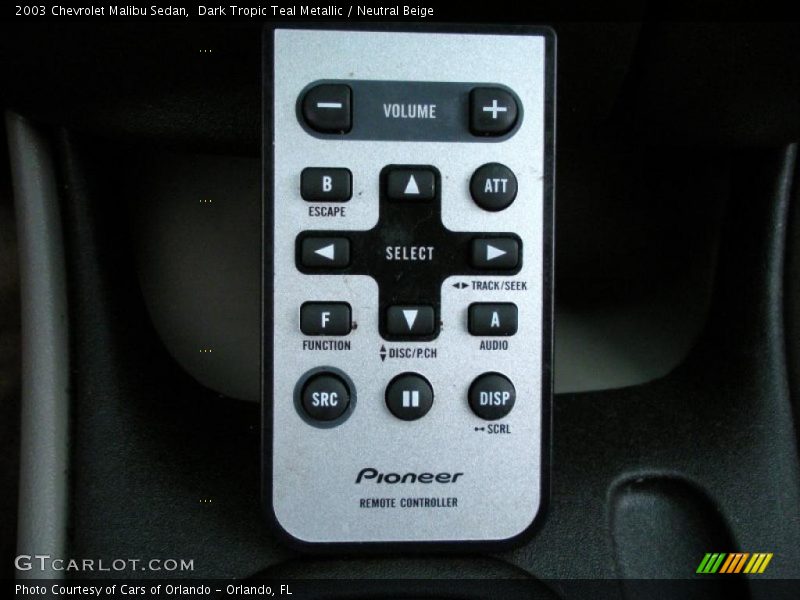 Dark Tropic Teal Metallic / Neutral Beige 2003 Chevrolet Malibu Sedan