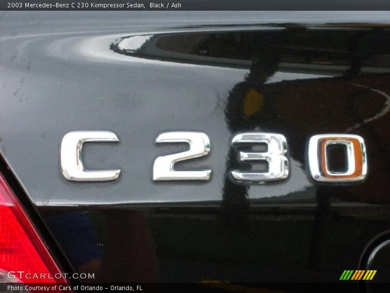 Black / Ash 2003 Mercedes-Benz C 230 Kompressor Sedan