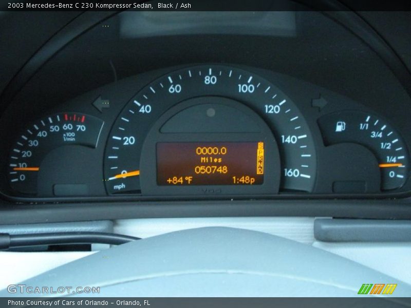 Black / Ash 2003 Mercedes-Benz C 230 Kompressor Sedan