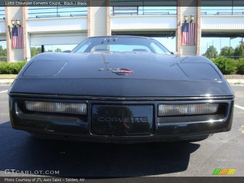 Black / Black 1989 Chevrolet Corvette Coupe