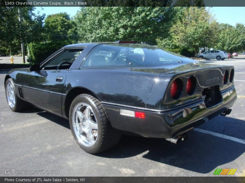 Black / Black 1989 Chevrolet Corvette Coupe