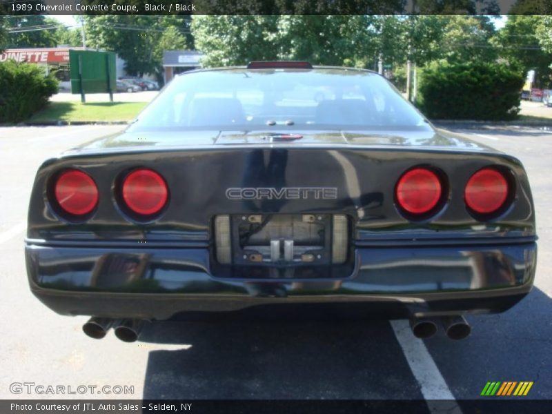 Black / Black 1989 Chevrolet Corvette Coupe