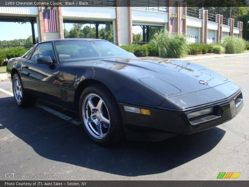 Black / Black 1989 Chevrolet Corvette Coupe