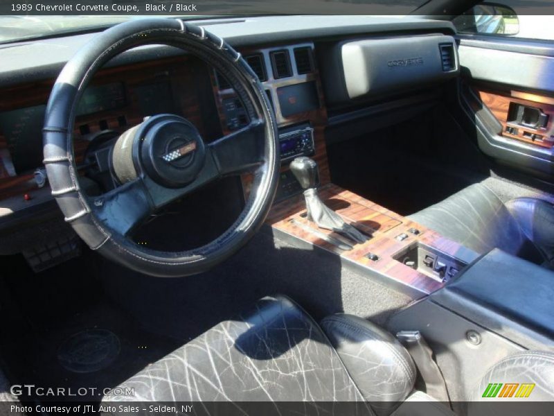 Black / Black 1989 Chevrolet Corvette Coupe