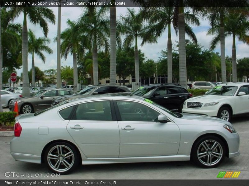 Liquid Platinum Metallic / Graphite 2007 Infiniti M 35 Sport Sedan