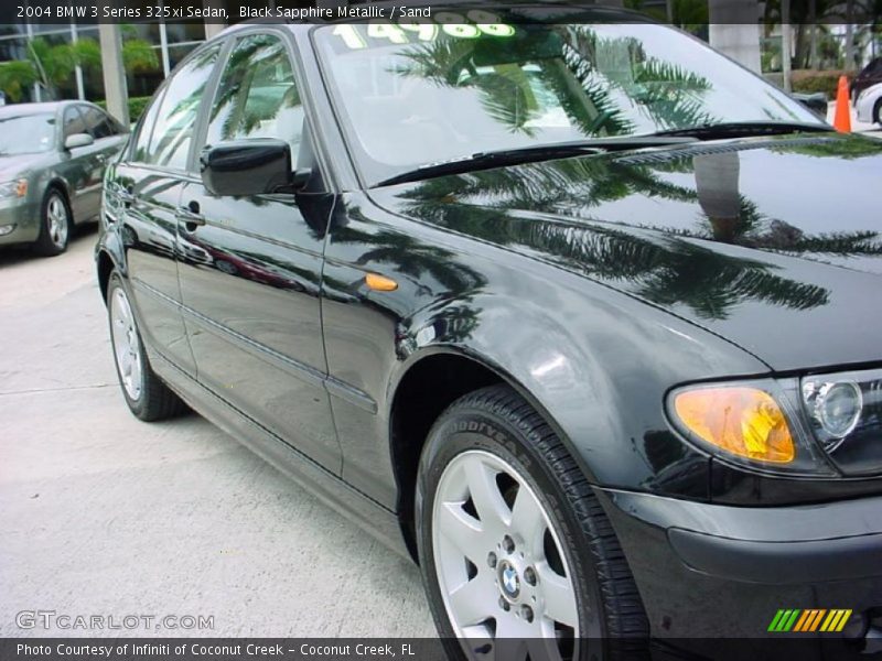 Black Sapphire Metallic / Sand 2004 BMW 3 Series 325xi Sedan