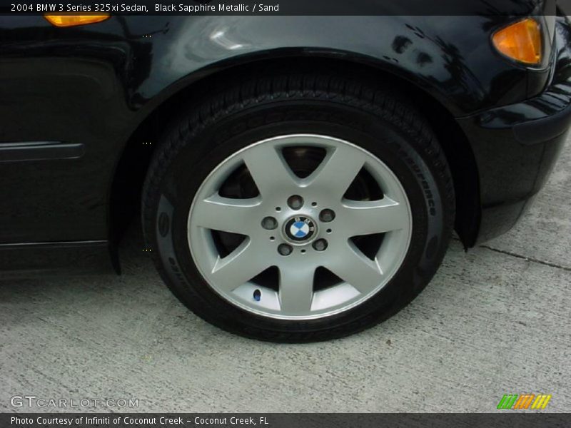 Black Sapphire Metallic / Sand 2004 BMW 3 Series 325xi Sedan