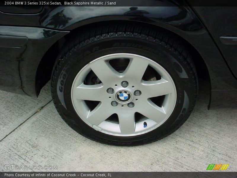 Black Sapphire Metallic / Sand 2004 BMW 3 Series 325xi Sedan