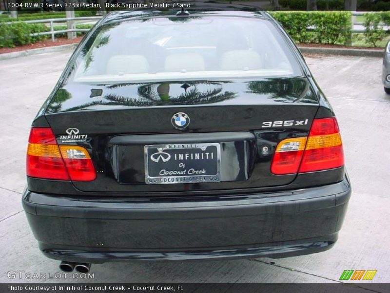 Black Sapphire Metallic / Sand 2004 BMW 3 Series 325xi Sedan