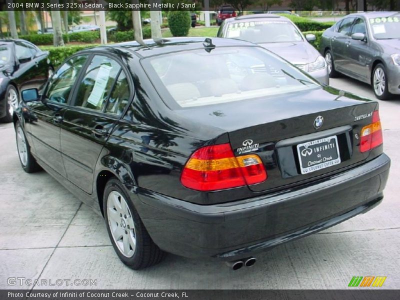 Black Sapphire Metallic / Sand 2004 BMW 3 Series 325xi Sedan