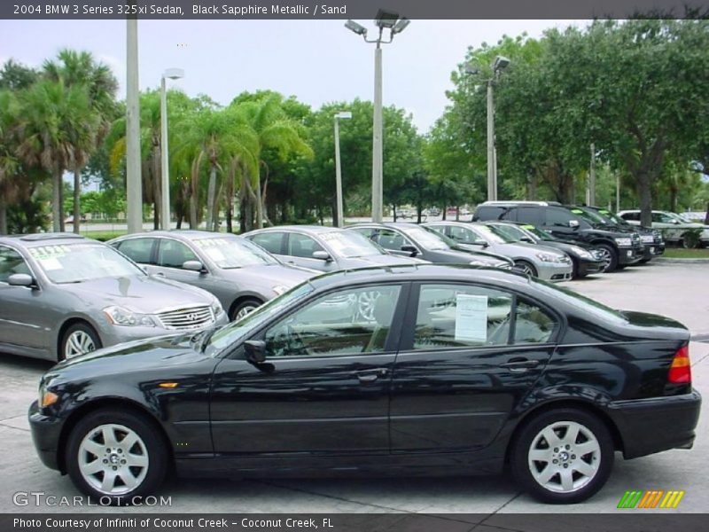 Black Sapphire Metallic / Sand 2004 BMW 3 Series 325xi Sedan