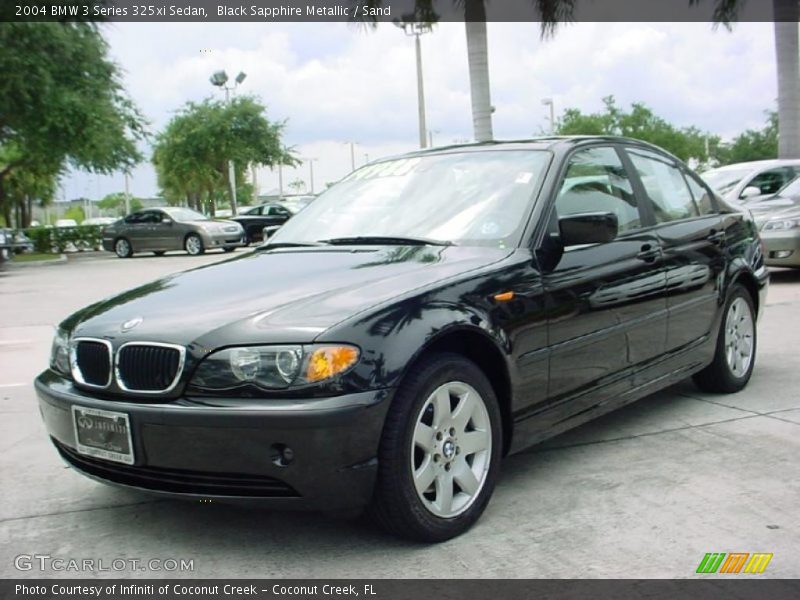 Black Sapphire Metallic / Sand 2004 BMW 3 Series 325xi Sedan