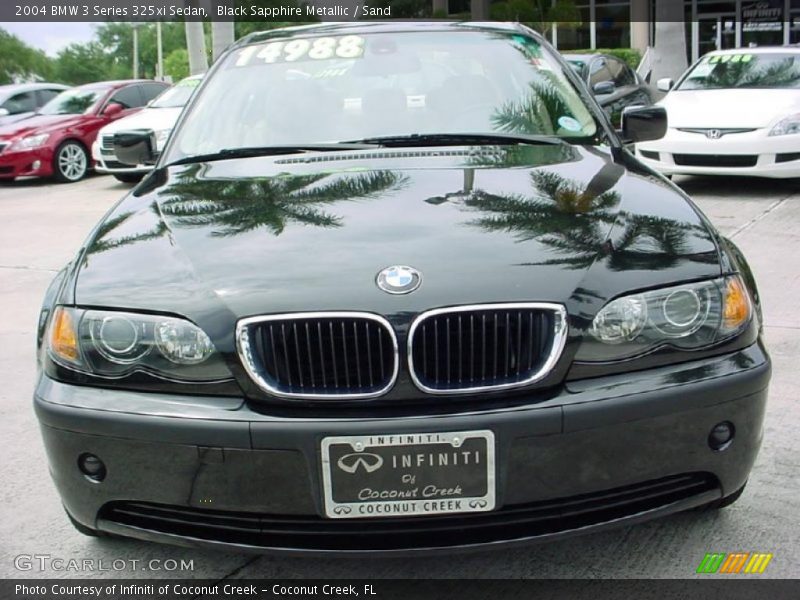 Black Sapphire Metallic / Sand 2004 BMW 3 Series 325xi Sedan