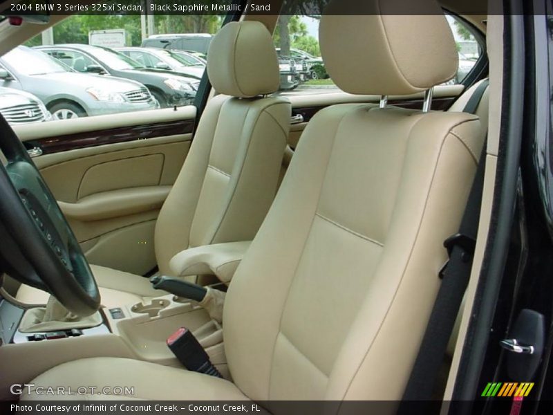 Black Sapphire Metallic / Sand 2004 BMW 3 Series 325xi Sedan