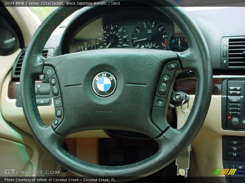 Black Sapphire Metallic / Sand 2004 BMW 3 Series 325xi Sedan
