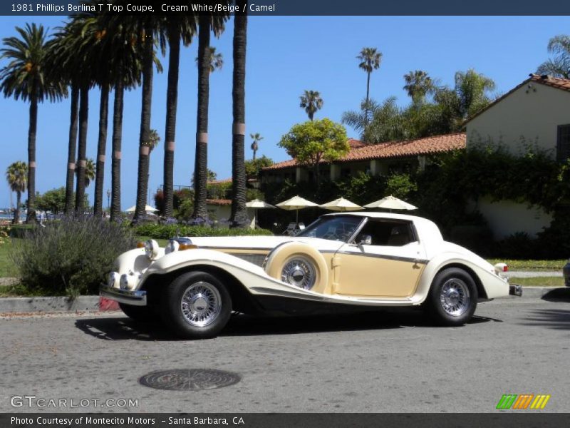 Cream White/Beige / Camel 1981 Phillips Berlina T Top Coupe