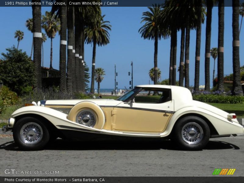 Cream White/Beige / Camel 1981 Phillips Berlina T Top Coupe