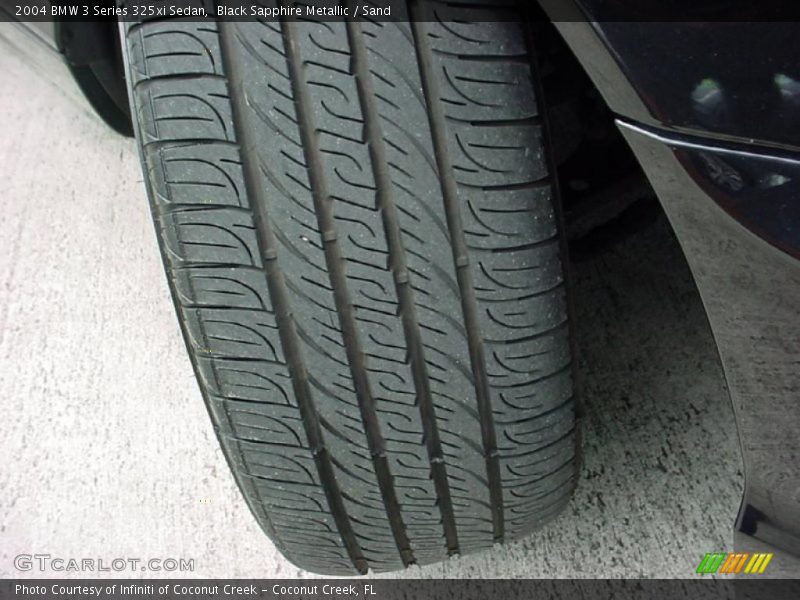 Black Sapphire Metallic / Sand 2004 BMW 3 Series 325xi Sedan