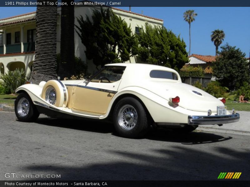 Cream White/Beige / Camel 1981 Phillips Berlina T Top Coupe