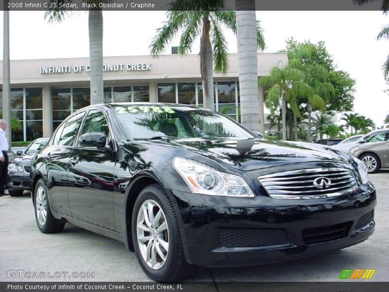 Black Obsidian / Graphite 2008 Infiniti G 35 Sedan