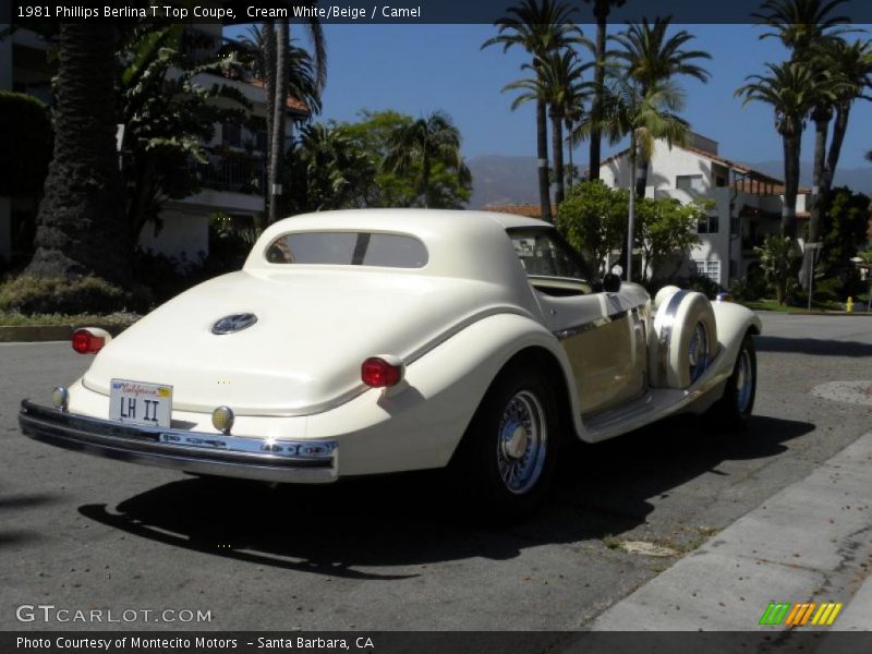 Cream White/Beige / Camel 1981 Phillips Berlina T Top Coupe