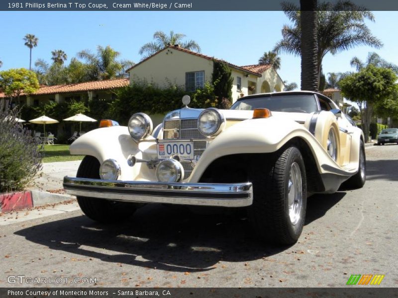 Cream White/Beige / Camel 1981 Phillips Berlina T Top Coupe